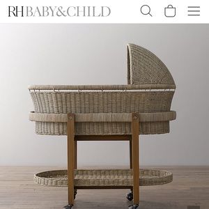 HEIRLOOM WICKER BASSINET & MATTRESS SET -